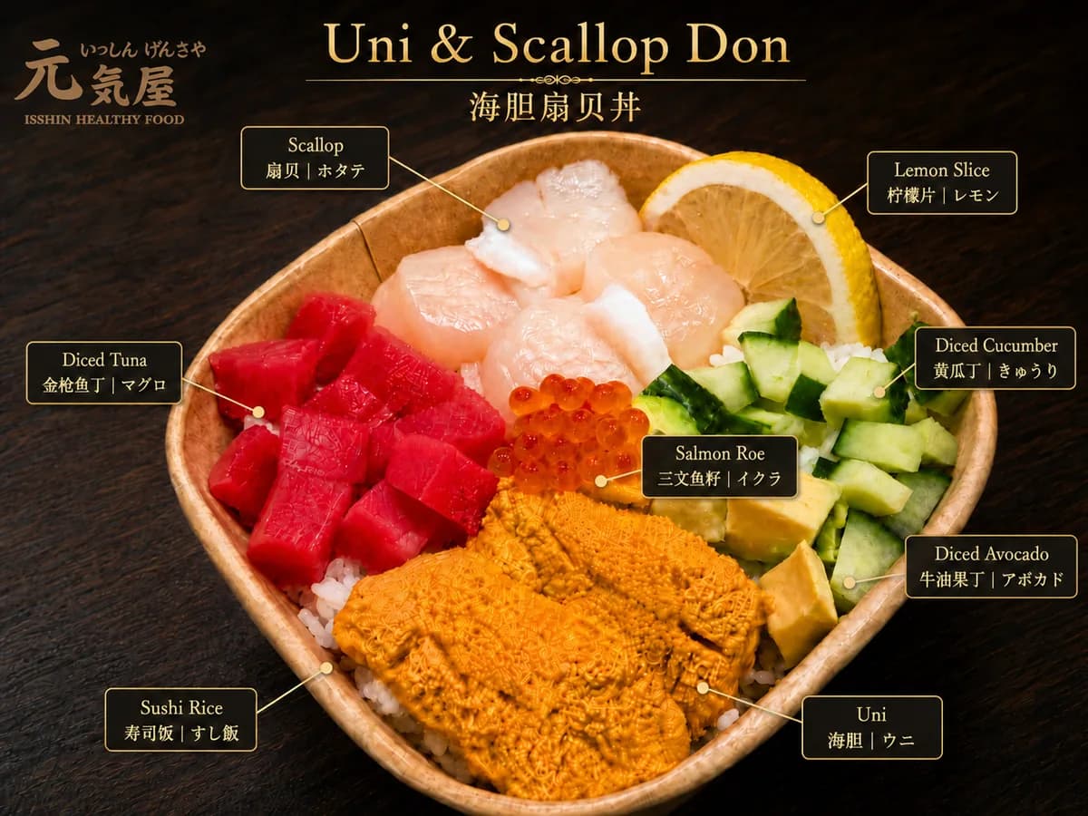 Uni & Scallop Don
